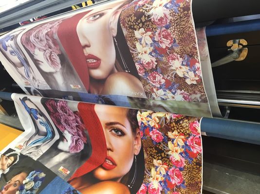 Flaga transparentu poliestrowego Maszyna drukarska Roll To Roll Type