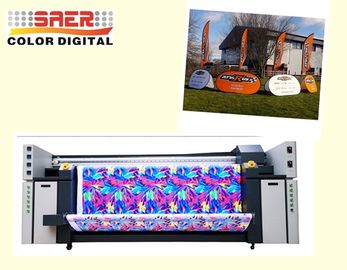Wielkoformatowa drukarka tekstylna o mocy 5,5 kW brutto, rolka do rolki, podwójny kolor CMYK