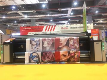 Cyfrowa wielkoformatowa drukarka tekstylna Cmyk 6kw grzałka moc rolka do rolki typu płyty