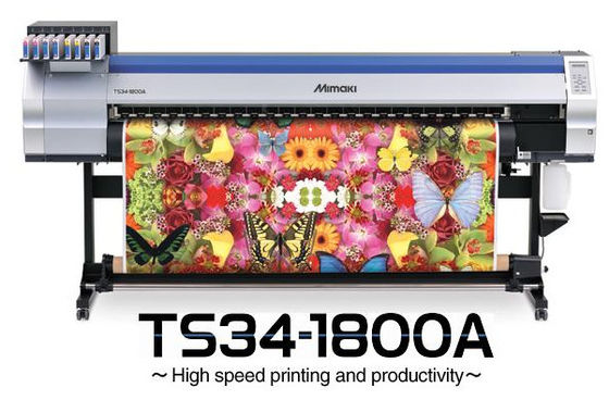 Mimaki TS34-1800 Cyfrowa maszyna tekstylna do drukowania tkanin rolowanych, maszyna do drukowania flag