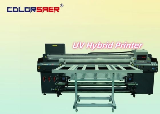 Wysokiej wydajności drukarka hybrydowa UV Inkjet Wydawanie wielkości 1,8 m z wielofunkcyjnością do rolowania i nieregularnego kształtu w sprzedaży