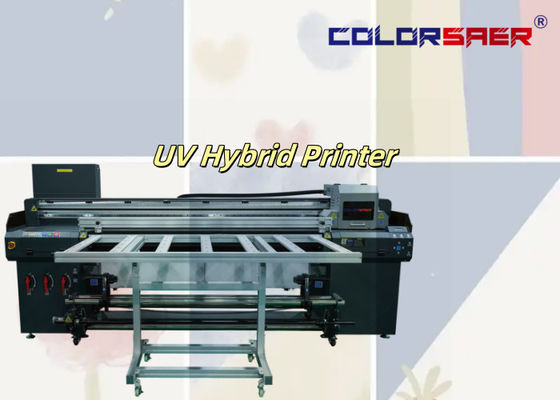 Drukowanie płaskoładowe Roll To Roll UV Hybrid Printer For Poster Reklama Elektroniczne dekoracje Materiały Rzemiosło